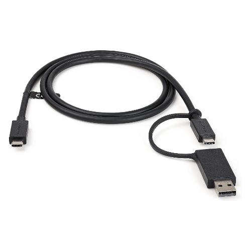 Cavo USB C Ibrido 2in1 Black 1m USBCCADP