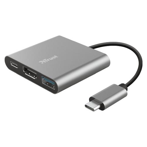 HUB 3 in 1 DALYX Usb C Grey 23772