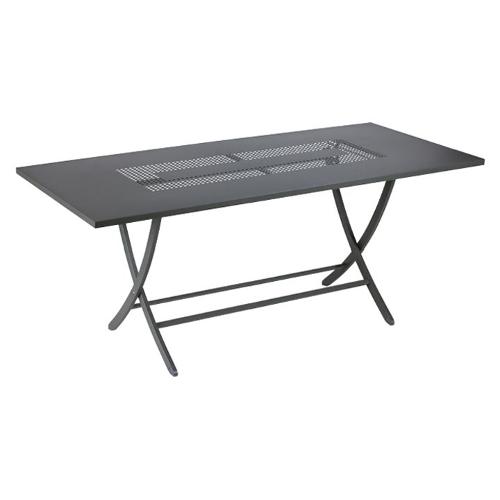 Tavolo da esterno metallo VEGAS Fisso Grigio antico (185x85x75cm) VE2185D AG