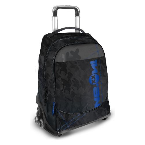 Zainetto trolley (37Lt) Reflex 3 ruote NEON MILANO (34x23x47cm) Nero e Blu SCH0015