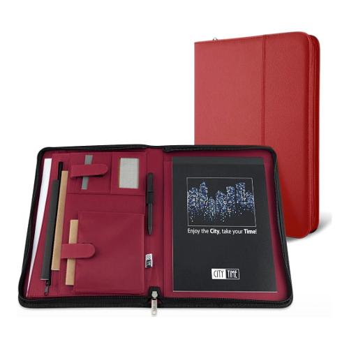 Porta blocco A4 Professional (25,5x34,5cm) CITY TIME Rosso 4851 R