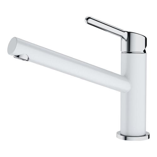 Miscelatore lavello monocomando ORBIT Bianco e Cromo lucido 115 0623 137