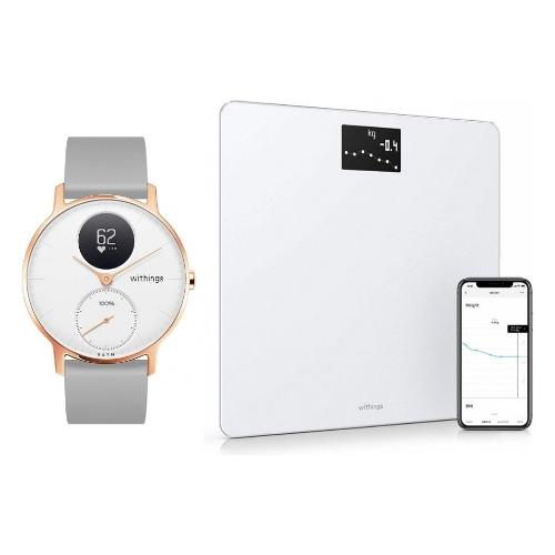 Old Kit smartwatch e bilancia Scanwatch + Body Rose gold e White