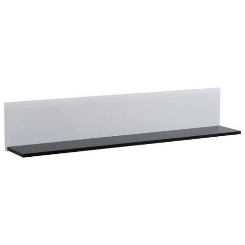 Mensola (120x19,5x22cm) JULIETTE Bianco e Nero 7720011