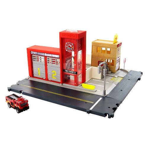 Playset Mattel Caserma dei pompieri Matchbox HBD76