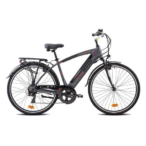 City Bike elettrica 28" ( 36V; 13Ah 482 Wh ) BOURGET Grigio 22E230 (taglia 50 )