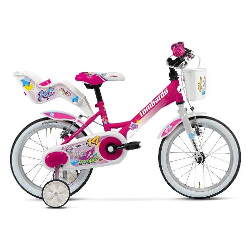 City Bike acciaio ( 1 vel ) 14" BAFFY Fucsia e White DY14S2