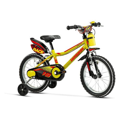 Mountain Bike Cicli Lombardo DY1602 Brera 16 Yellow - Red Glossy - Black Glossy