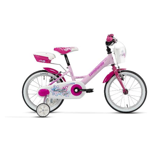 City Bike acciaio ( 1 vel ) 16" MARIPOSA Pink e Fucsia glossy DY16S3