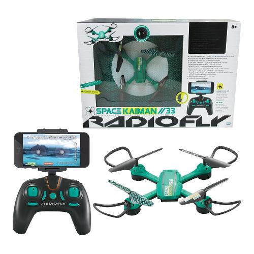Drone Kayman 33 con videocamera (27x4,5cm) RADIOFLY Verde 40023