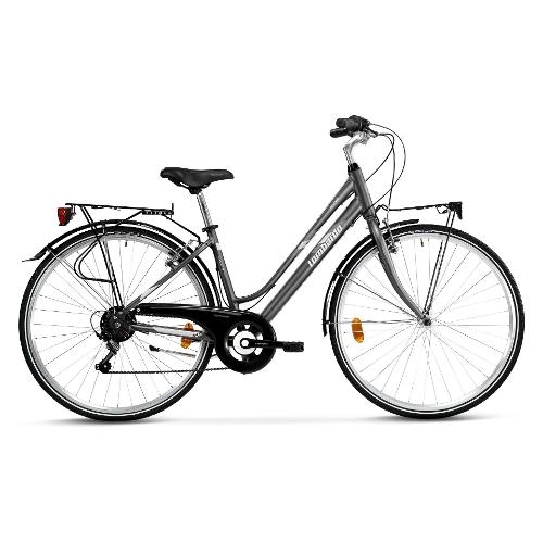 City Bike alluminio ( 6 vel ) 28" MIRAFIORI 250 WOMAN Anthracite e Grey matt DT2808 (taglia 48 )
