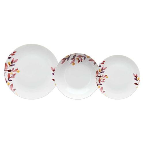 Servizio piatti da 18 pezzi Malika in Porcellana Multicolor, diametro
