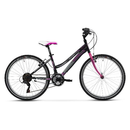 Mountain Bike acciaio ( 18 vel ) 24" PANAREA Black e Fuxia matt DY2406