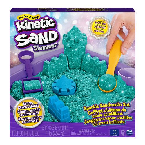Sabbia creativa Spin Master Castello Shimmer Kinetic Sand Verde 6061828