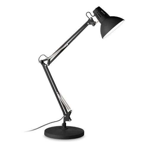 Lampada tavolo WALLY tl1 total black Nero (20x36x58cm) 265278 1 luce - E27 - Max 42W