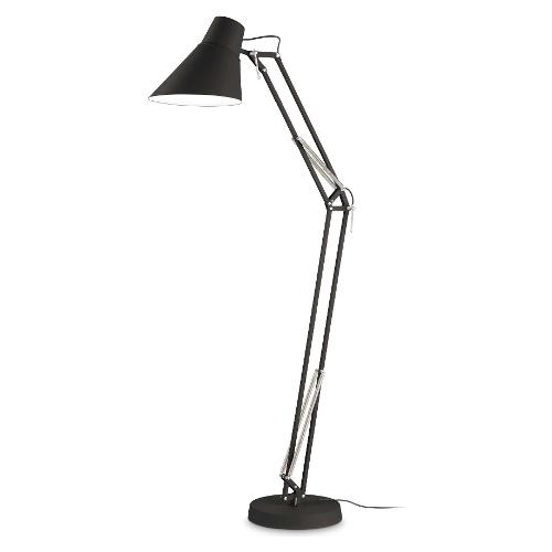 Lampada da terra SALLY pt1 total black Nero 265315 (29x70x160cm) 1 luce - E27 - Max 42W