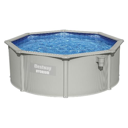 Piscina HYDRIUM Rotonda con Accessori (360x120 cm) Grigio 56574