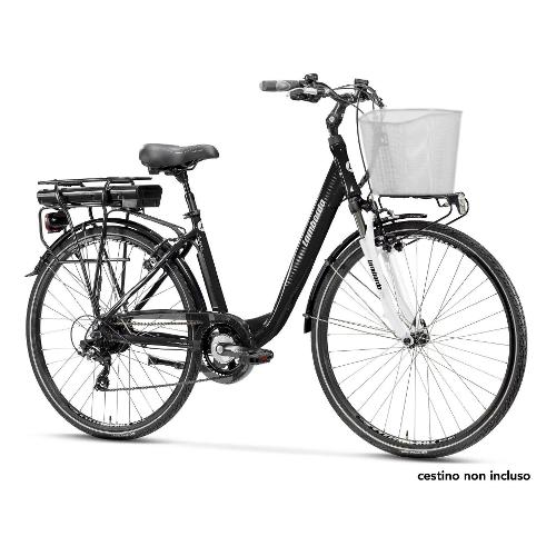 City Bike 28" ( 36V - 14Ah 504Wh ) EVOLUTION E BIKES TORINO SPORT Black e White MC2802