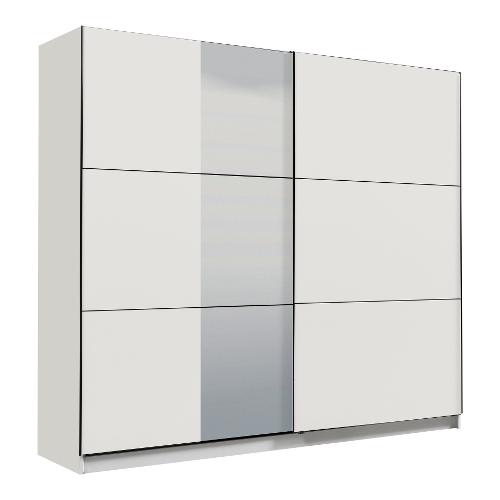 LIONE Armadio 2 Ante scorrevoli Bianco opaco (235cm) Mobile KIT