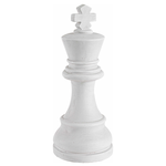 Accessorio decorativo Bizzotto Re e Regina Chess Bianco 0790650