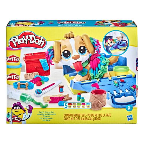 Pasta modellabile Set da Veterinario 5 vasetti, 10 accessori PLAY DOH F36395L0