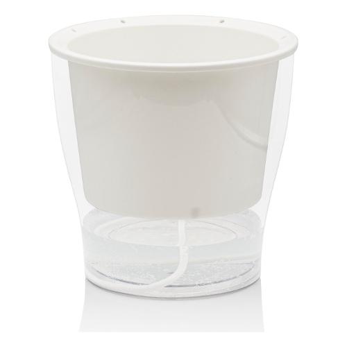 Vaso piante con riserva acqua Autoinnaffiante RAFFY trasparente (17,3x17 cm) 5102