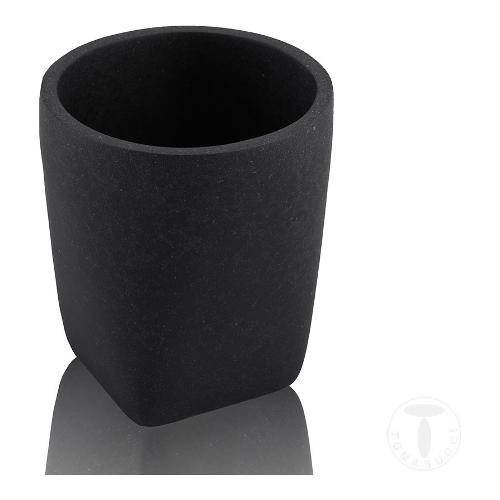Bicchiere porta spazzolino SANDY Antracite (7,7x7,7x8,6 cm) 4680