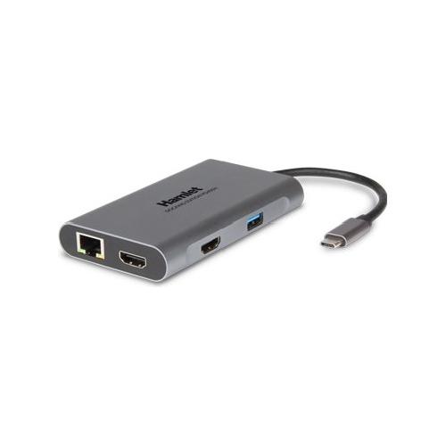 HUB 3 in 1 Docking Station Usb C Gray HDKC PD400H