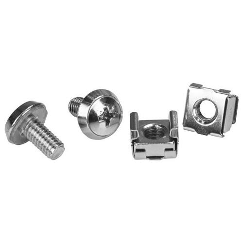 Viti rack Confezione da 20 viti di fissaggio M6 e Dadi Ingabbiati Silver CABSCRWM620