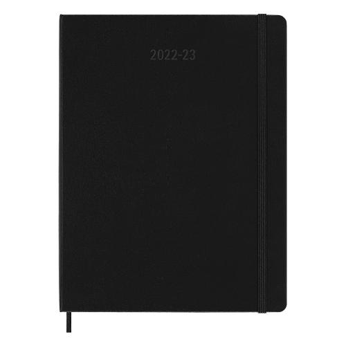 Agenda settimanale 2022/23 18m Lug-Dic Xl Hard 51083 Nero (19x26 cm)