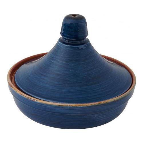 Tajine con coperchio terracotta (26x20cm) PROLINE Blu 52267