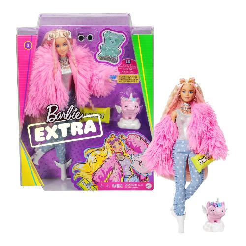 Bambola Mattel Extra con pelliccia Barbie GRN28