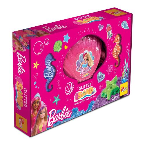 Sabbia creativa Lisciani Glitter Sand Shell 350 gr Barbie colore assortito 91942