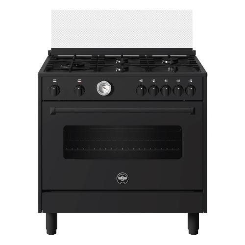 Cucina gas 5 zone AMERICANA Nero Classe A AMN965ETN (89,7x60x94cm)