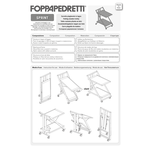 Foppapedretti Sprint Carrello Portavivande, Noce