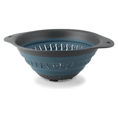 Scolapasta Silicone (24cm) pieghevole salvaspazio Blu