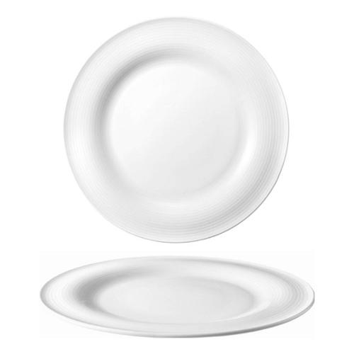 Piatto piano Porcellana (27,7cm) BLUES Bianco