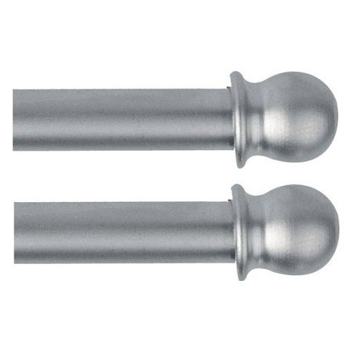 Set bacchette tende Pallina Nichel satinato 21271 (60x0,7 cm)