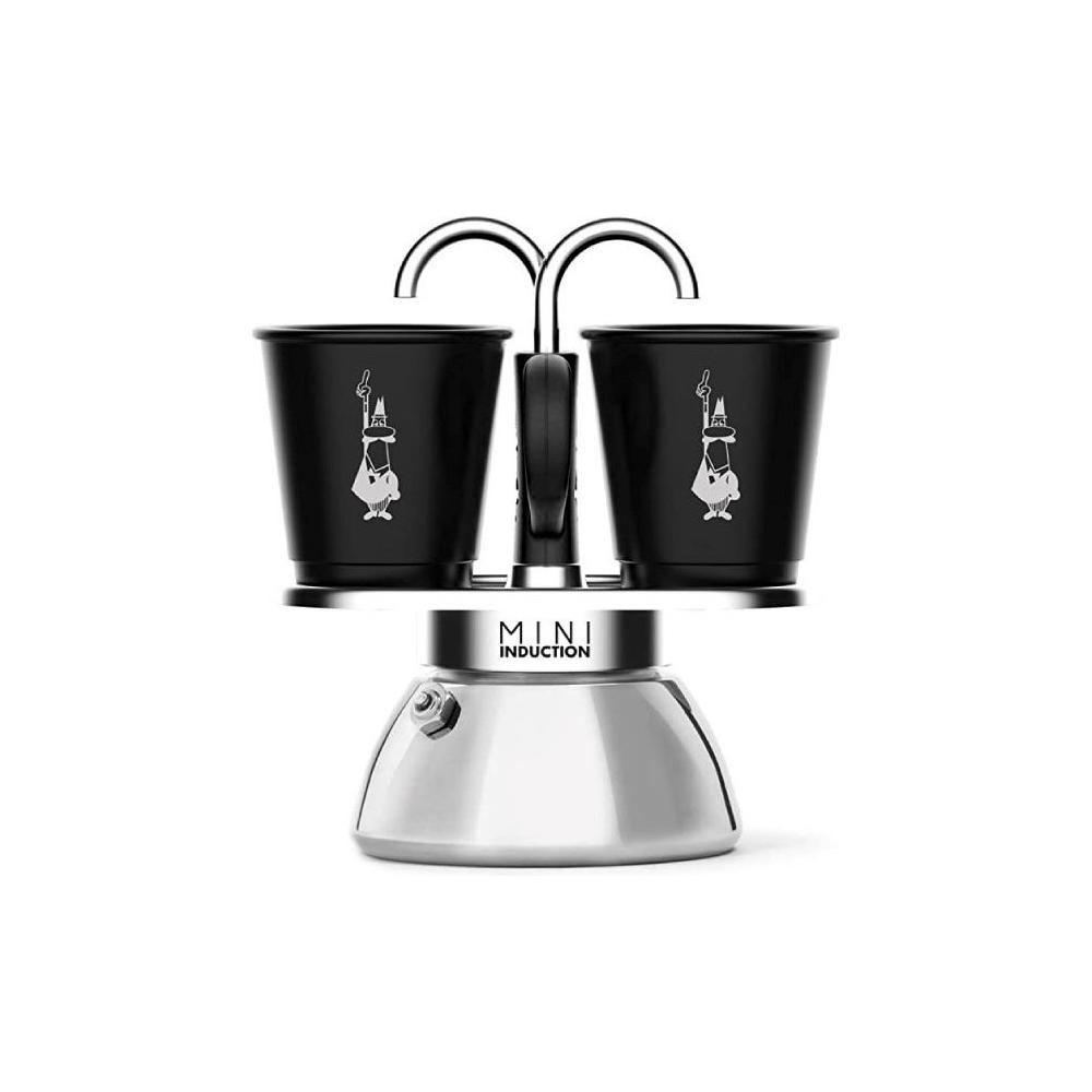 Caffettiera Italiana VITRINOR Black 12 Tazze - Alluminio Pressofuso - Adatta A Induzione E Tutti I Fuochi - Valvola Sicurezza