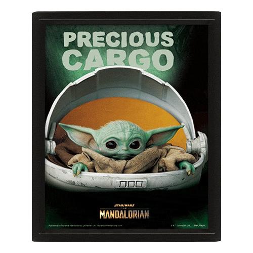 Poster 3D Star Wars Precious Cargo Grogu  - 