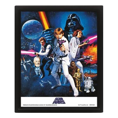 Poster 3D STAR WARS Episodio Iv EPPL71331