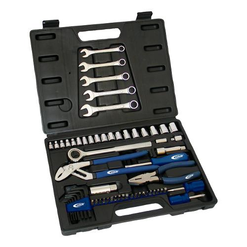 Kit utensili Valigetta 61 Pcs Nero e Blu 001225