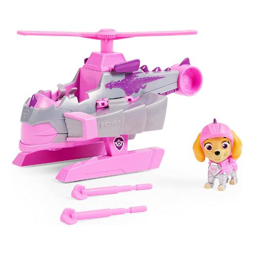 Skye con Elicottero Rescue Knights PAW PATROL Rosa 6063586