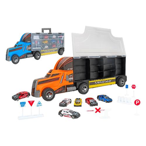 Camion con 6 Auto SPIDKO Assortito 40675