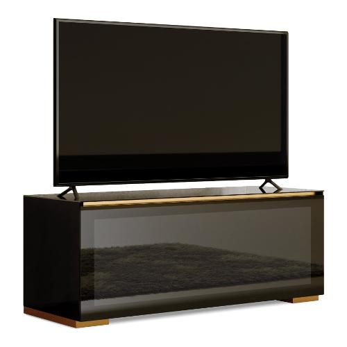GENOVA Porta tv Nero e Rame Mobile KIT (125x45x50cm)