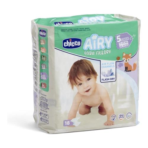 Pannolini Misura 5 Junior 11-25 kg 18 pz AIRY ULTRA FIT&DRY 11232