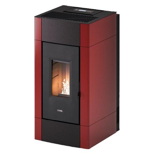 Stufa pellet 8,5kW CRISTAL Plus 9 Rosso 4 stelle 7022051
