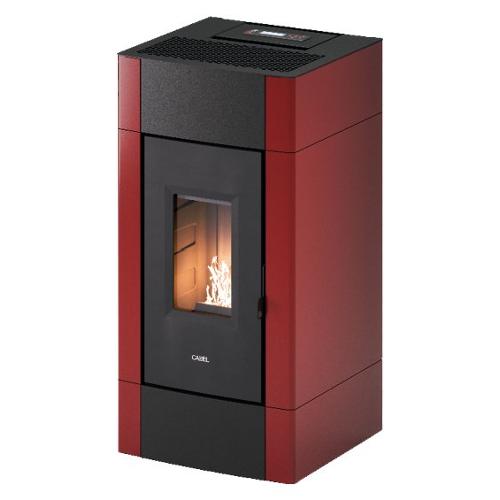 Stufa pellet 8,5kW CRISTAL 9 Rosso 4 stelle Classe A+ 7022048