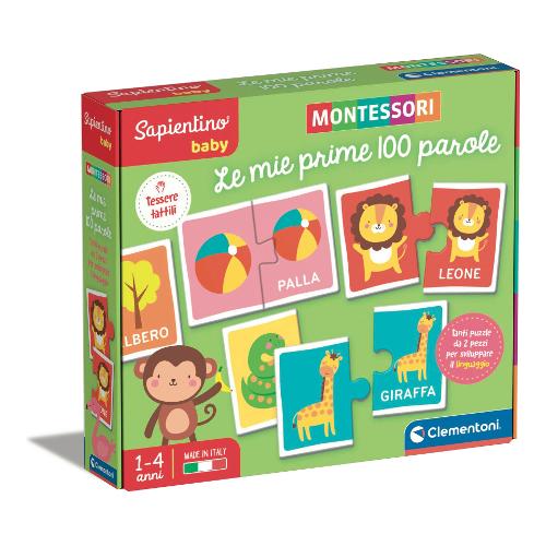 Gioco prescolare Prime 100 Parole 12-36m MONTESSORI 16412
