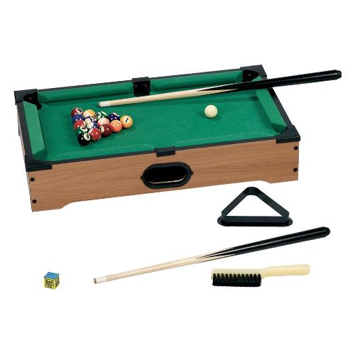 Biliardo da tavolo con accessori (53x32x10cm) GIOCHI IN LEGNO GG95010